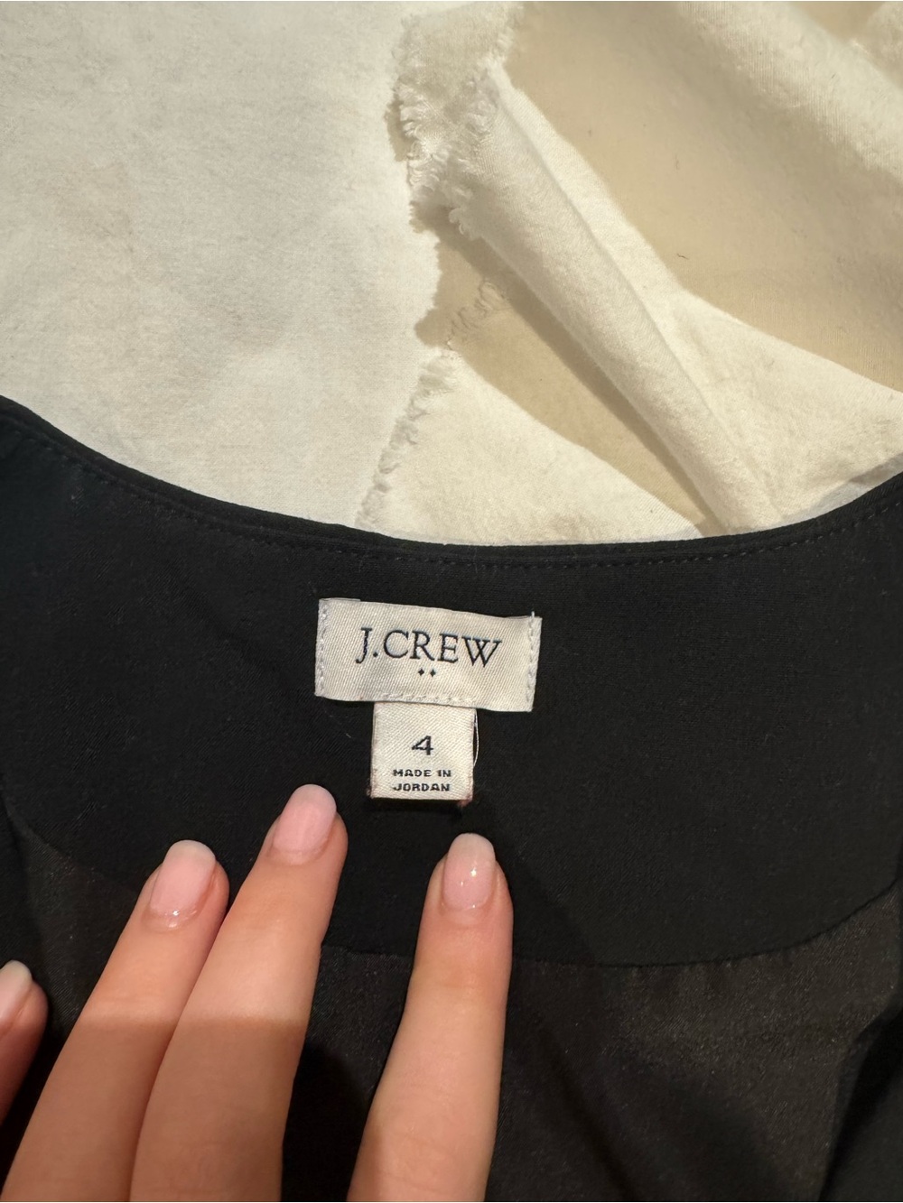 J. Crew Black Sleeveless Dress with Scoop Neck
